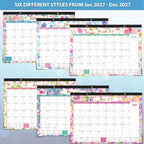 2027 Desk Calendar - Jan. 2027 - Dec. 2027, 12 Months Large Monthly Desk Calendar 2027, 17" x 12", Desk Pad, Large Ruled Blocks, To-do List & Notes