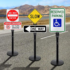 VAIIGO Heavy Duty Parking Sign Base Cast Iron 48" Parking Sign Post, Heavy Duty - Image 2