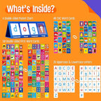 Word Building Desktop Pocket Chart, 48 CVC Words & 50 First Words, Double-Sided - Image 2