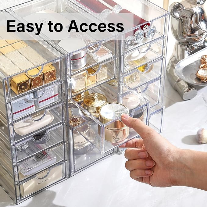 Prsildan Acrylic Drawer Makeup Organizer - Image 7