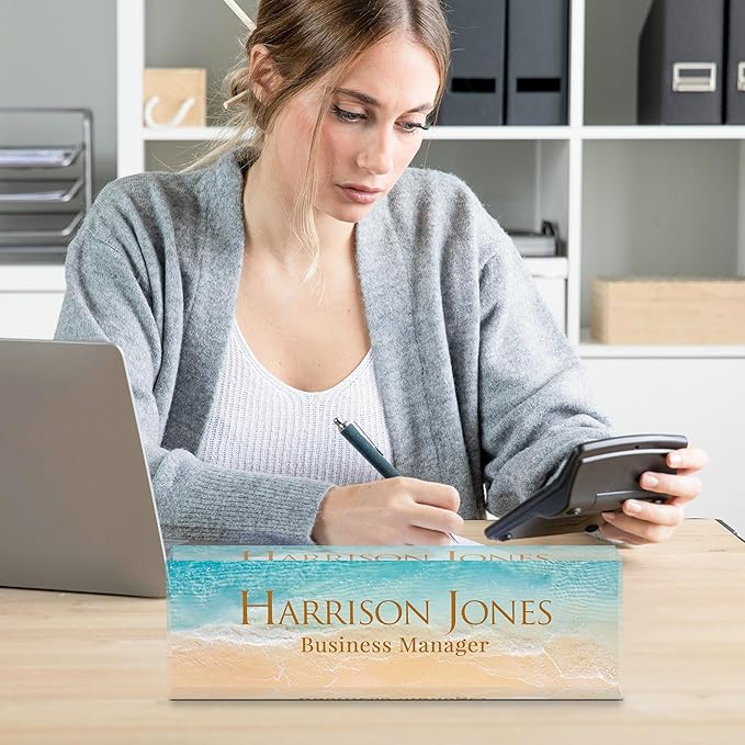Personalized Name Plate for Desk, Custom Desk Name Plate, Acrylic Name Plate - Image 6