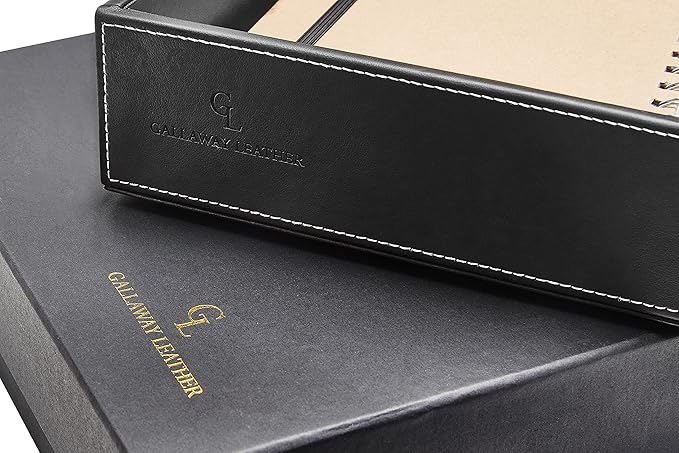 Gallaway Leather Letter Tray Organizer - Image 6