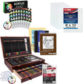 u.s. art supply mega wood box art set, main product view