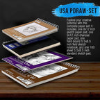 U.S. Art Supply 4-Pad Sketch Book and Drawing Paper Set - Image 2