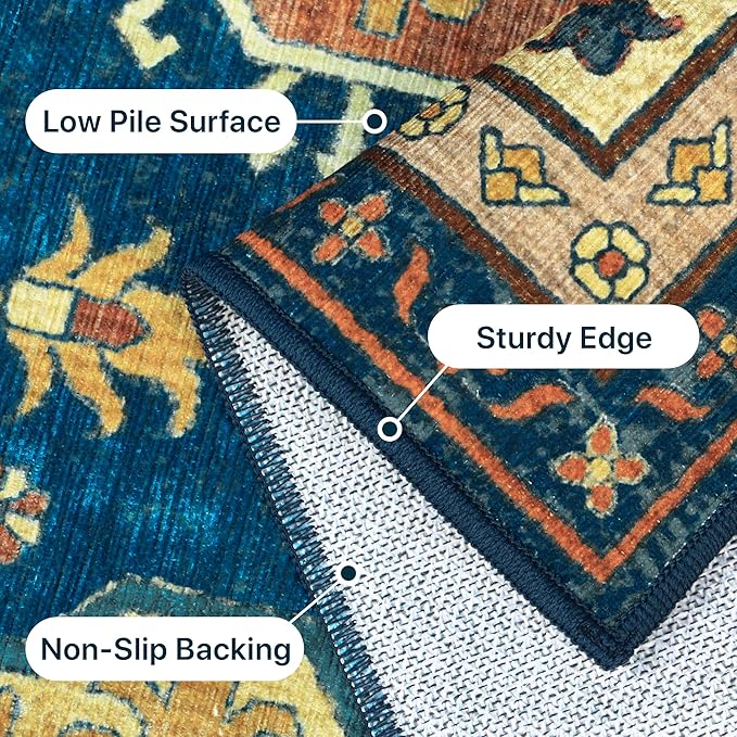 GENIMO Machine Washable 8x10 Area Rugs - Image 6
