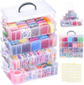 stackable bead organizer 4 tier 88pcs small boxes, main product view