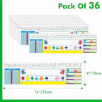 36 PCS Desk Nameplates, Double Sided PET Film Desk Name Tags - Image 2
