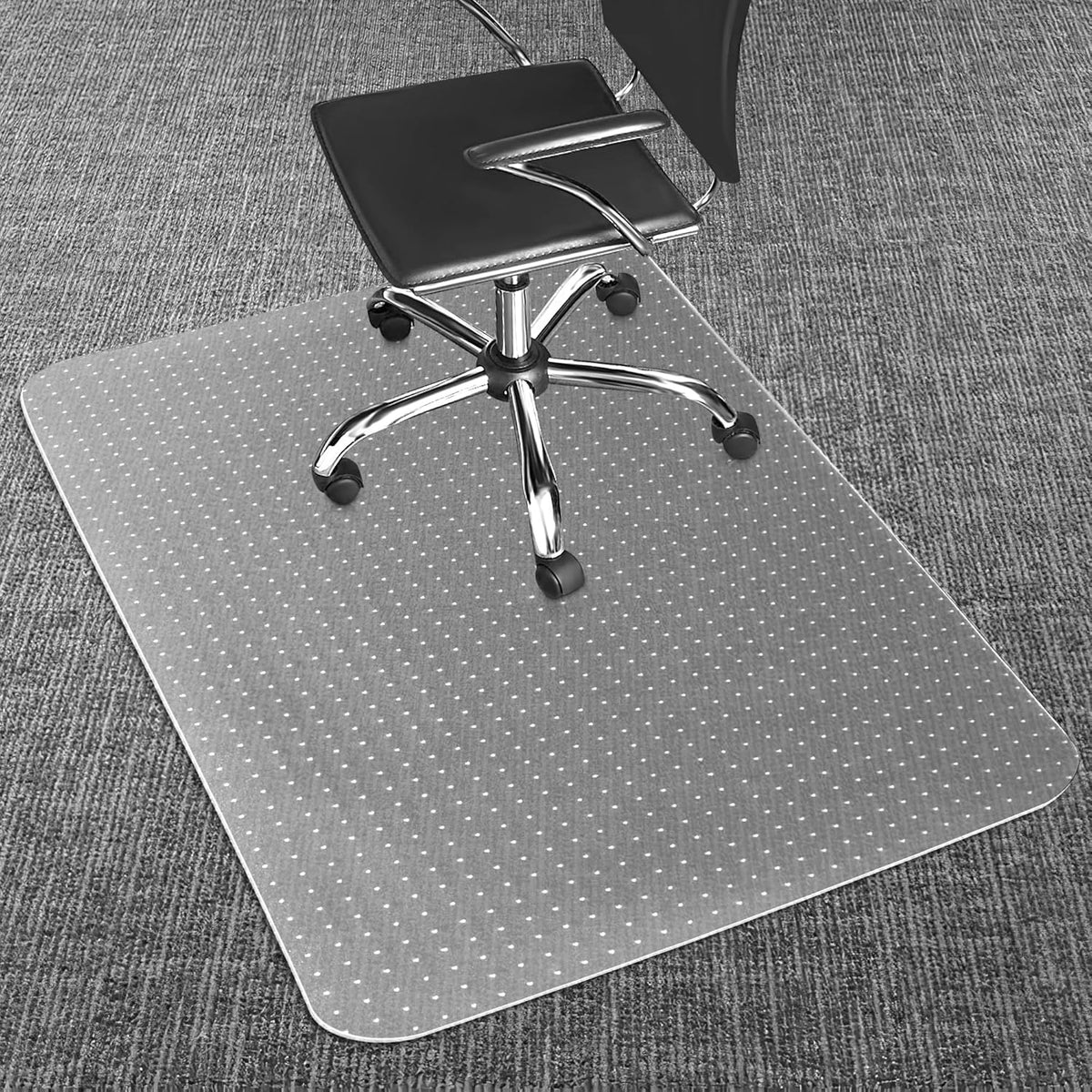 Office Chair Mat for Carpets, 48"x 36" Heavy Duty Clear Plastic Flo...