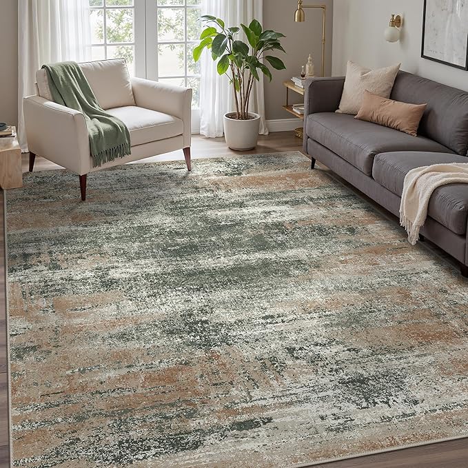 GENIMO 6x9 Area Rug-Washable, Lightweight Foldable Low Pile Carpet by GENIMO