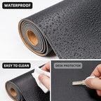 AFIING Leather Desk Pad Protector, Office Desk Mat, Large Mouse Pad, Desk mat - Image 4