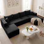 27.56'' plush fluffy corduroy poofy ottoman in a, package contents