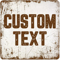 Custom Sign, Custom Street Sign, 11 Font Colors, 13 Font Styles, 4 Hole Options