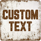 Custom Sign, Custom Street Sign, 11 Font Colors, 13 Font Styles, 4 Hole Options