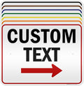 Custom Arrow, Custom Directional Sign, Right Arrow, 18x24 Inches, 3M EGP by MySignCenter