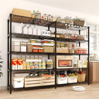 MilleLoom 5-Tier Storage Shelves, H-Shaped/L-shaped Shelf - Image 8