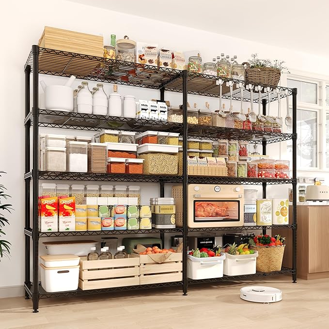MilleLoom 5-Tier Storage Shelves, H-Shaped/L-shaped Shelf - Image 8