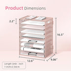 DALTACK 9-Tier Paper Letter Tray Desk Organizer - Image 4