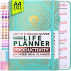 Life Planner - Undated Weekly & Monthly Planner, 12-Month Journey to Increase by FreedomMastery