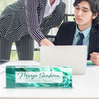 Personalized Name Plate for Desk Custom Acrylic Desk Name Plate Custom Employee - Image 2
