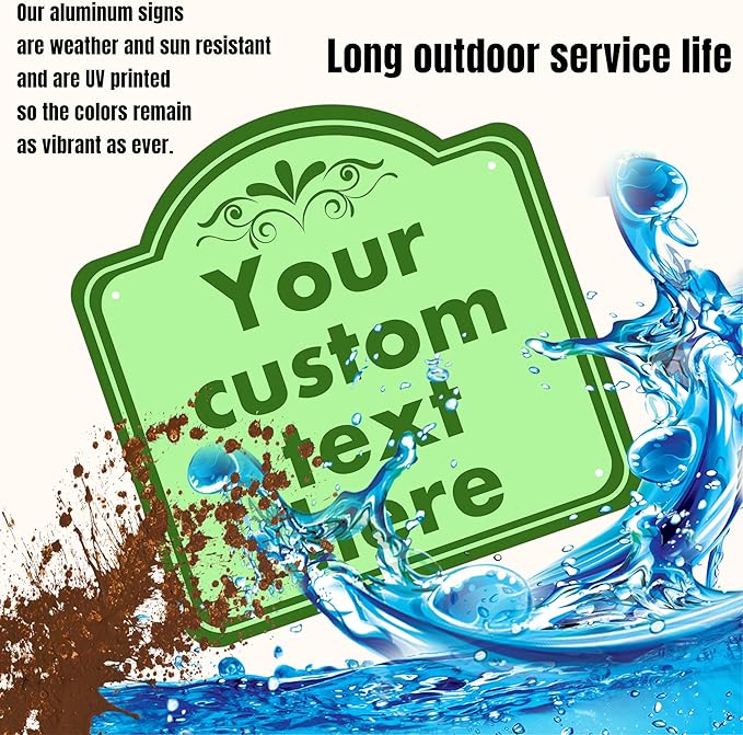 Custom Signs, Custom Indoor/Outdoor Decorative Sign, Aluminum Weatherproof - Image 3