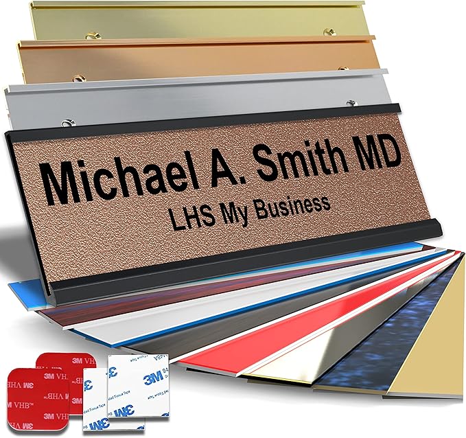 Personalized Name Plate with Choice of Mounting by LHS+My+Business