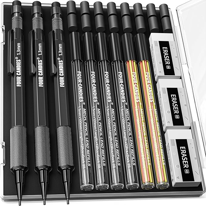 Four Candies 1.3mm Mechanical Pencil Set by FourCandies