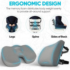 FORTEM Seat Cushion, Office Chair Cushion, Lumbar Support Pillow - Image 6