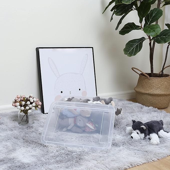 Citylife 17 QT Plastic Storage Bins - Image 5