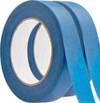No-Residue 1 Inch, 60 Yard Blue Painters Tape 2 Pk. Easy-Tear, Pro-Grade by Unknown