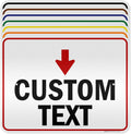 Custom Arrow, Custom Directional Sign, Down Arrow, 18x24 Inches, 3M EGP