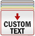 Custom Arrow, Custom Directional Sign, Down Arrow, 18x24 Inches, 3M EGP by MySignCenter