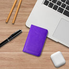 Wisdompro Business Card Holder, 2-Sided PU Leather Folio Name Card Holder - Image 7