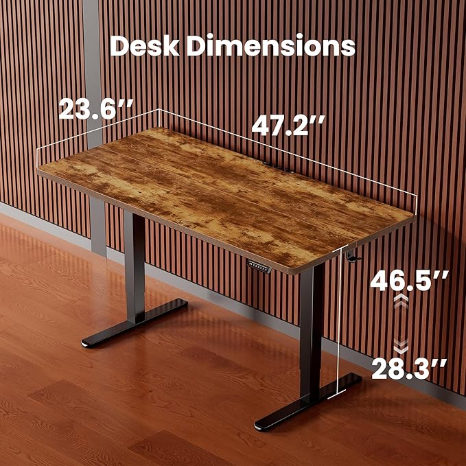 ErGear Height Adjustable Electric Standing Desk, 48 x 24 Inches Sit Stand up - Image 3