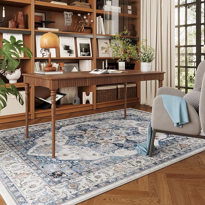 Rugcomf Vintage Medallion 4'x6' Rug - Image 4