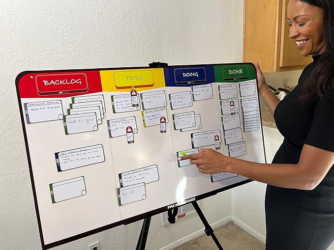 pmxboard Full Magnetic Agile Board Kit. Kanban Board, Scrum Board, Dry Erase - Image 9