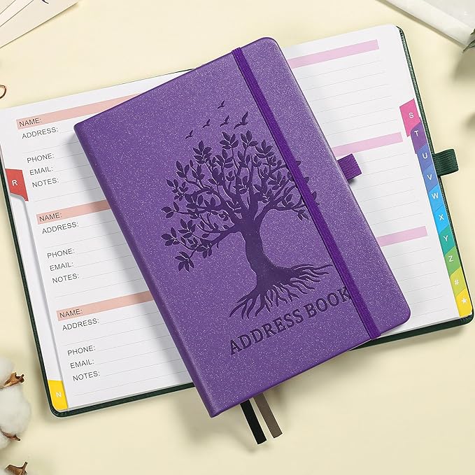 ZXHQ Address Book with Colorful Alphabetical Tabs - Image 2