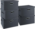 Graciadeco Medium 15" 21 Quart Collapsible Stackable Storage Bins