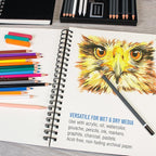 U.S. Art Supply 9"x12" Mixed Media Sketchbook, 2 Pack, 98 lb - Image 5