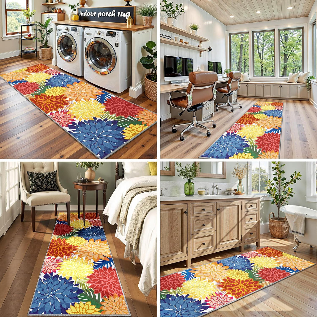 outdoor rug waterproof, washable patio runner rug for, package contents