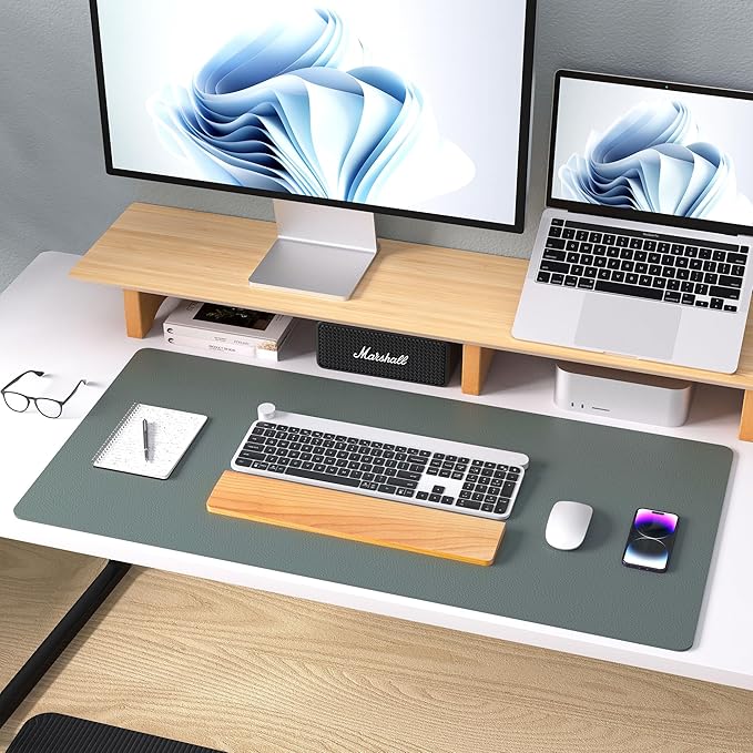 Aothia Leather Desk Pad Protector, Large Mouse Pad, Office Desk Mat, Non-Slip - Image 8