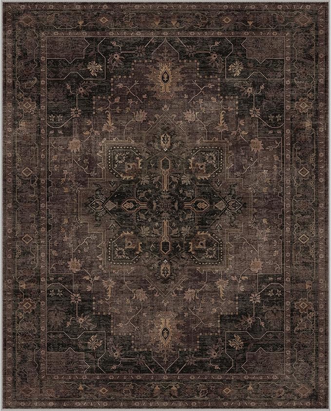 GENIMO 8x10 Area Rugs for Living Room, Machine Washable Rug, Non Slip Indoor - Image 8