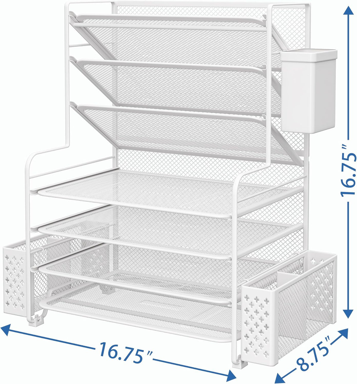 Simple Trending 7 Tier Desk File Organizer, Letter Tray Paper Organizer with ...