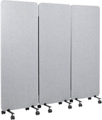 VIVO Freestanding 72 x 66 inch Privacy Panel, Mobile Cubicle Divider, x3 24 by VIVO