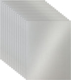 100 Sheets Silver Shimmer Cardstock 8.5 x 11 Metallic Paper, 92lb Heavyweight by Guakicae