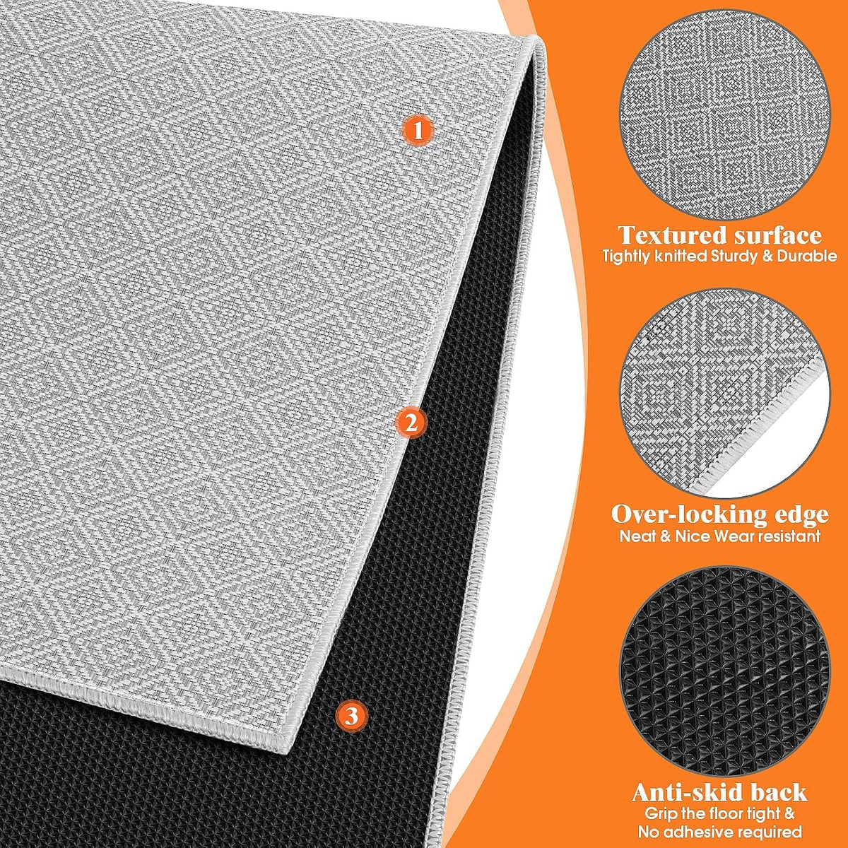 KMAT Office Chair Mat, 46x60in Heavy Duty Hardwood/Tile Floor Protector, Comp...