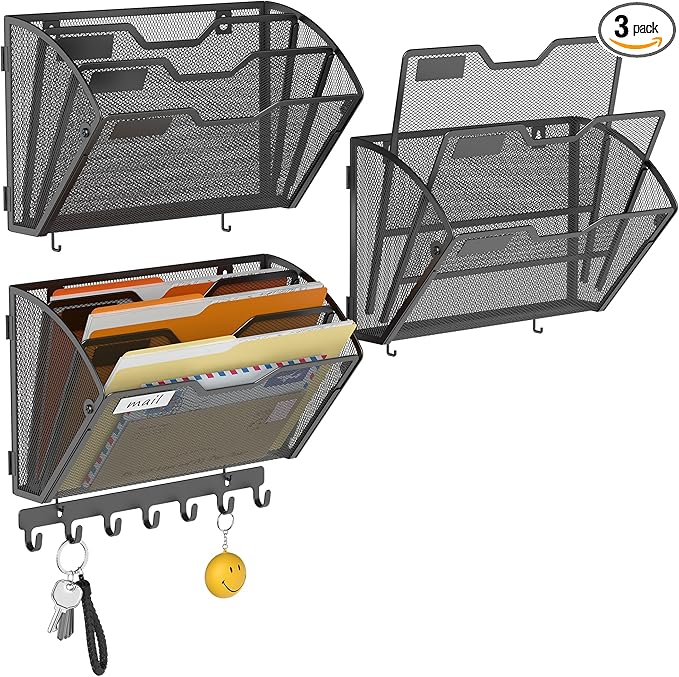 Docnest 3 Tier Mesh Wall File Holders by DocNest