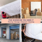 Ultrablock Mattress Bags for Moving or Storage – 6 Mil Plastic Cover, Tear and Puncture Resistant, Non-Slip Grip, Extra Thick Queen Size Bag