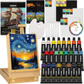 viswin 62 pcs acrylic paint set with easel, main product view
