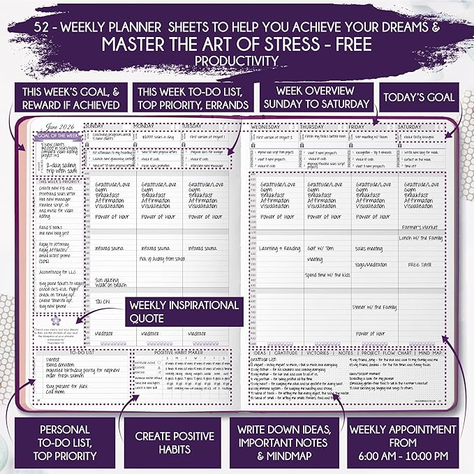 Law of Attraction Planner 2026 Deluxe - Image 3