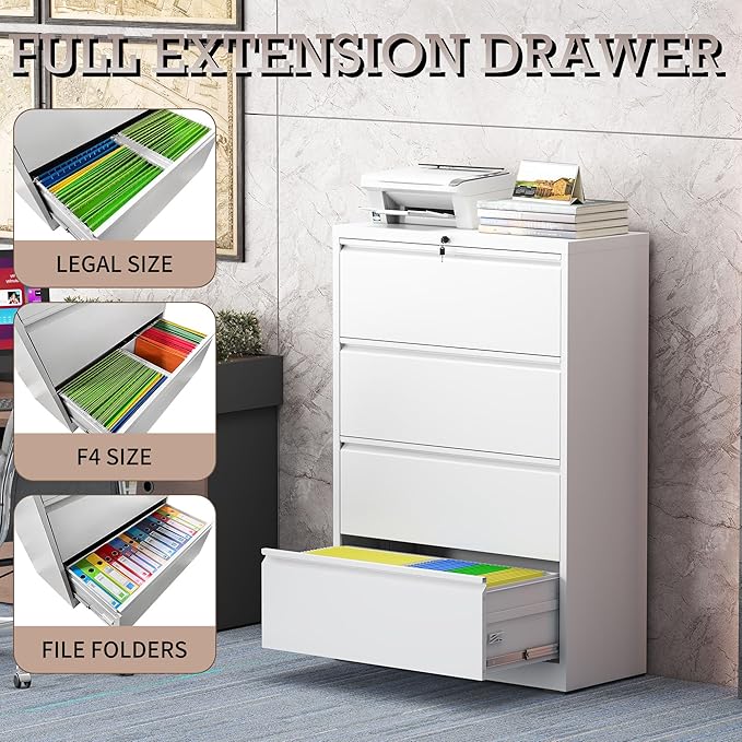 mysteeldepot 4 Drawer Lateral File Cabinet - Image 5